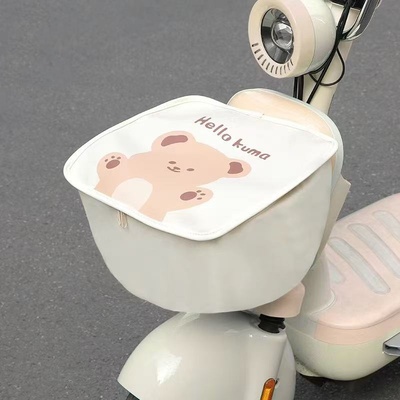 适用爱玛雅迪电瓶车防尘防晒保护罩电动车车筐防雨罩皮革防水通用