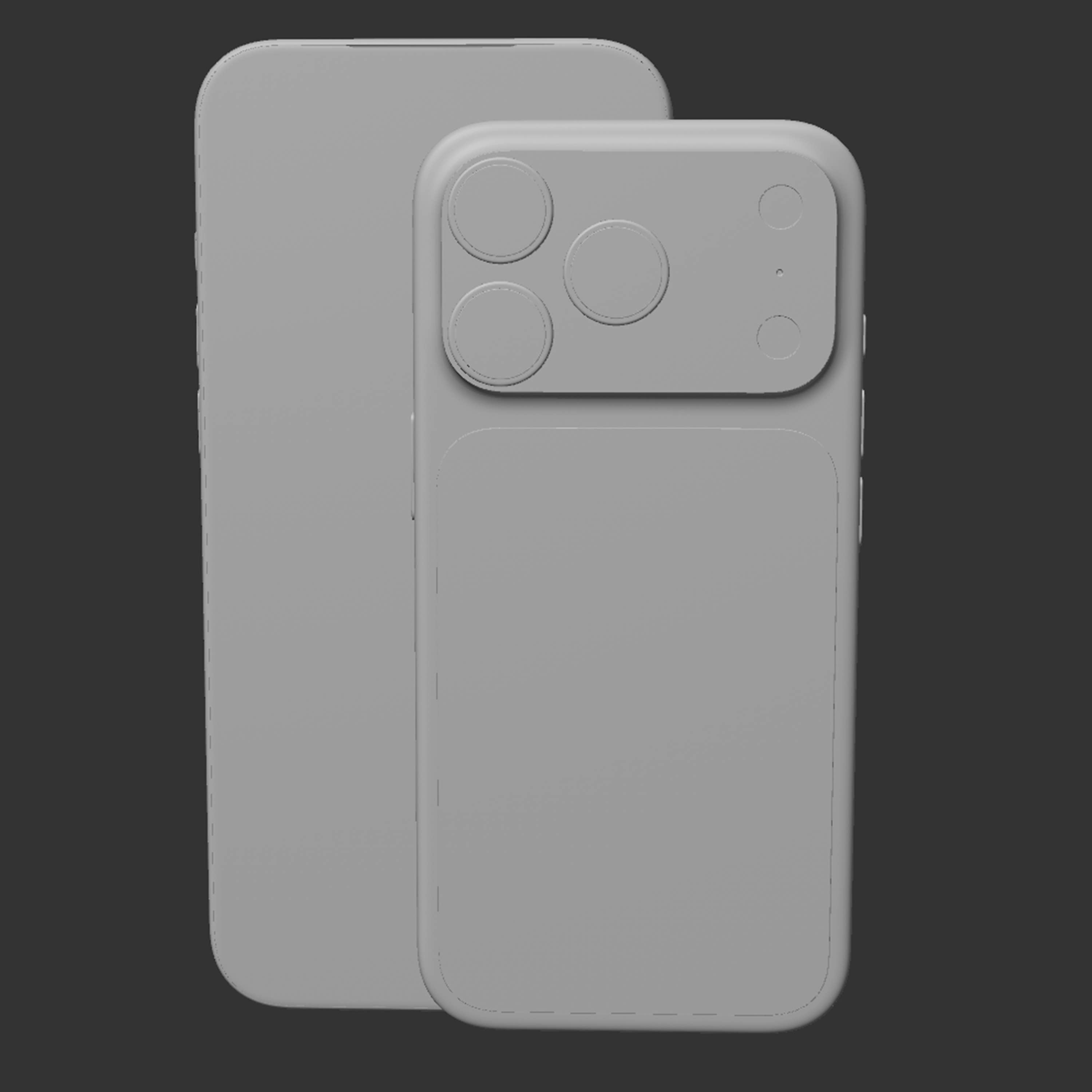 苹果iPhone18模型非实物3Dmax C4D 犀牛Rhino blender CAD高精度图片