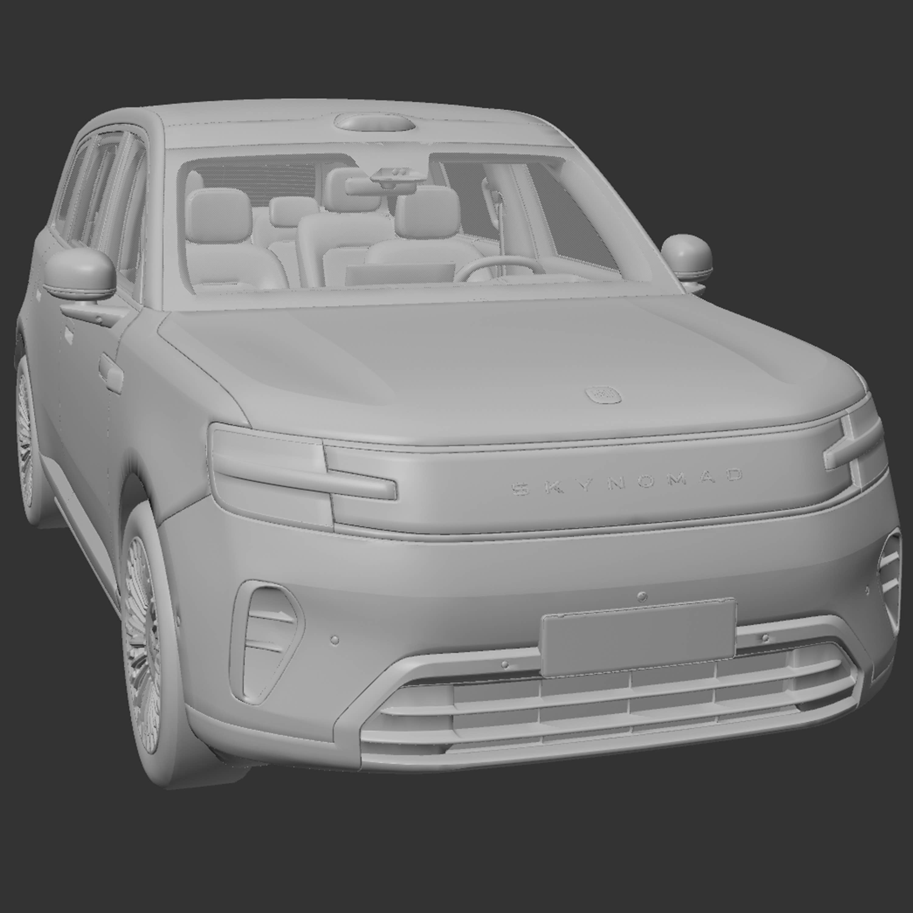 小米N90汽车模型 3Dmax C4D 犀牛Rhino blender CAD高精度带内饰图片