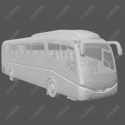 大巴伊瑞萨I6汽车模型3Dmax C4D犀牛Rhino blender CAD高精度内饰