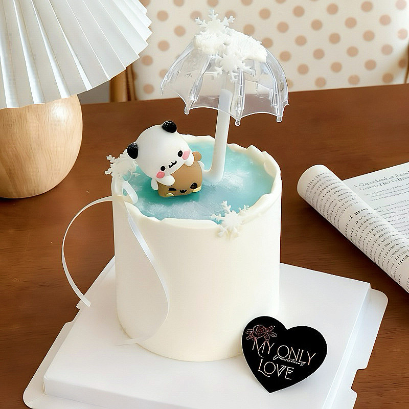 网红情人节一二布布雨伞蛋糕装饰摆件卡通情侣蛋糕甜品装饰插件,节庆用品/礼品,节日装扮用品,淘宝优惠券,粉丝福利购,淘宝优惠卷