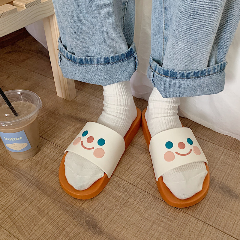 韩国ins风外穿软底防滑情侣拖鞋