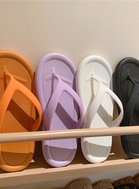 2020新款夏季网红情侣人字拖女ins潮防滑夹脚厚底沙滩凉拖鞋男夏