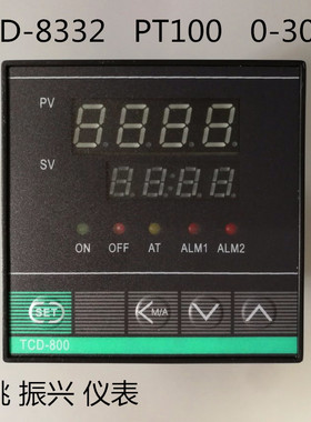 余姚市振兴热工仪表TCD-8332   PT100    0～300.C～400.C 智能表