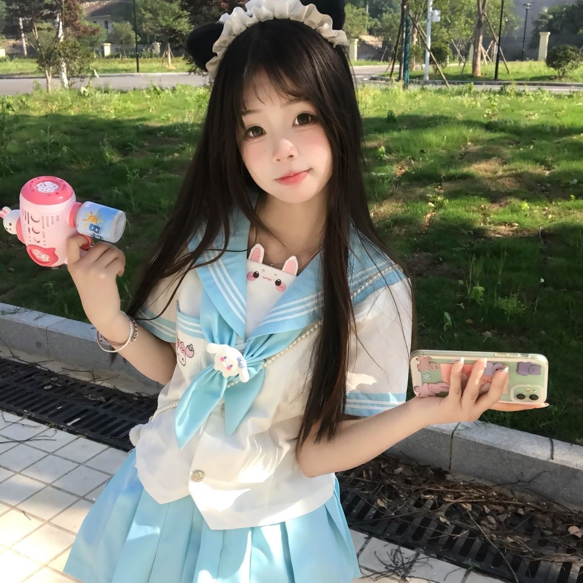 糖果物语正版原创兔莓物语jk水手服制服幼稚园可爱收腰日系套装