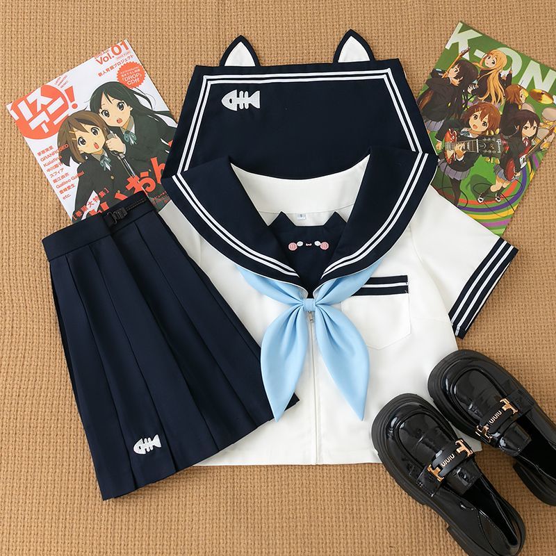 萌萌纪原创jk制服水手服可爱小兔日系海军套装校园短袖学生装学院