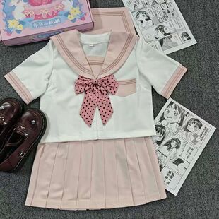 原创正版JK制服日系学院风甜美可爱双子姐妹中间基础款水手服套装