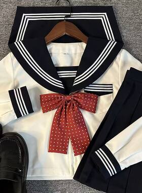 日系水手服基础原创制服三本短袖夏季学院风学生日本萝莉正版校服