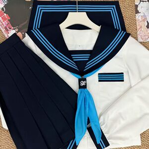 仙雅雪原创jk制服正版基础三本短袖水手服学生套装学院日系校服