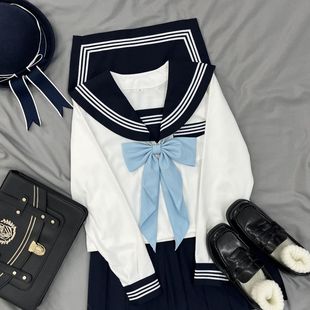 樱木子jk正统原创基础JK制服三本学院正版水手服中间学生校服套装