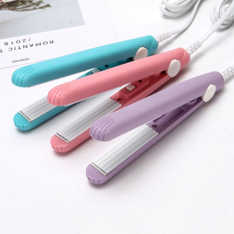 玉米须直发器3C认证迷你卷发棒女电夹板直卷两用学生刘海直卷发器