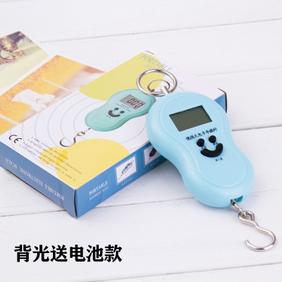 398包邮升级背光葫芦手提秤 便携式带卷尺挂钩秤葫芦秤电子称50kg