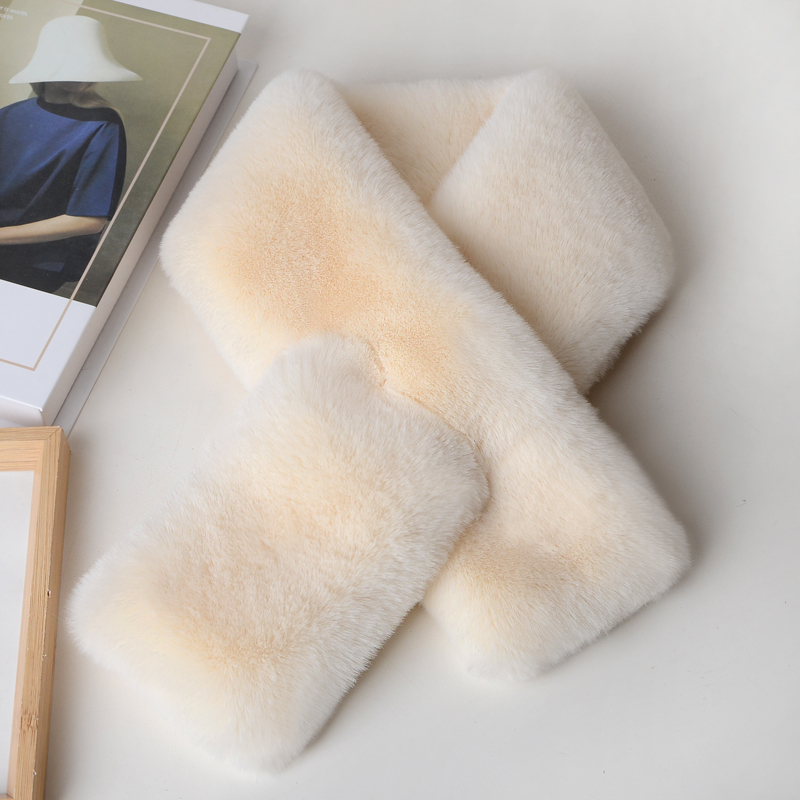 仿獭兔围脖双面百搭男女秋冬季