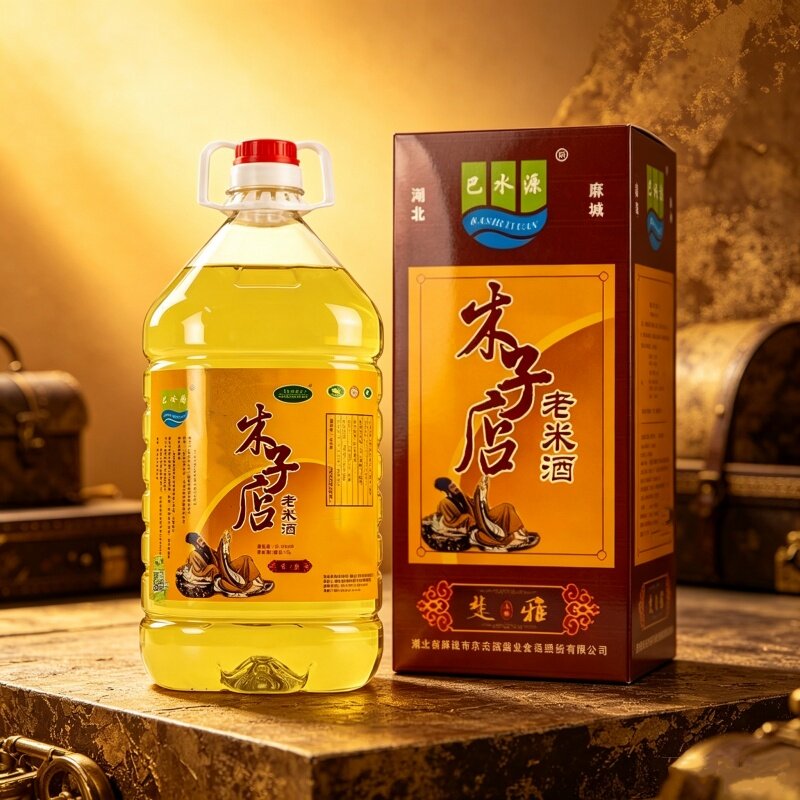巴水源糯米酒桶装低度好喝不上头