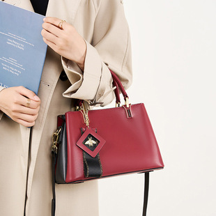牛皮包女士2025新款 牛皮手提包送妈妈托特斜挎包高贵气质女包