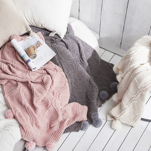 索维德针织空调毯雪尼尔针织毯日系简约休闲毯沙发午休毯旅行毯子