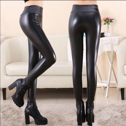 高腰黑色女秋冬外穿百搭pu皮裤