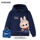 女童长袖 加绒儿童2025新款 连帽秋冬款 NYZK拉布布男童卫衣2025新款