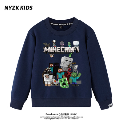 我的世界男童卫衣新款洋气时髦
