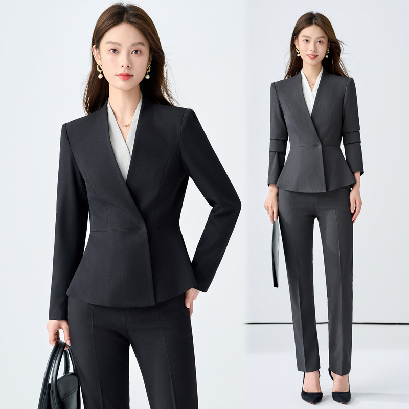 西服套装女时尚高端职业正装酒店