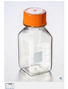 康宁 储液瓶250ml方形瓶45mm盖子聚碳酸酯材质灭菌Corning 431431