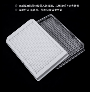 11615 384孔白框透明底细胞培养板 替换康宁 3765