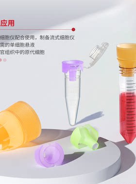 流式细胞仪用细胞滤网筛网适配离心管1.5/1.75/2/5/10/15/50ml