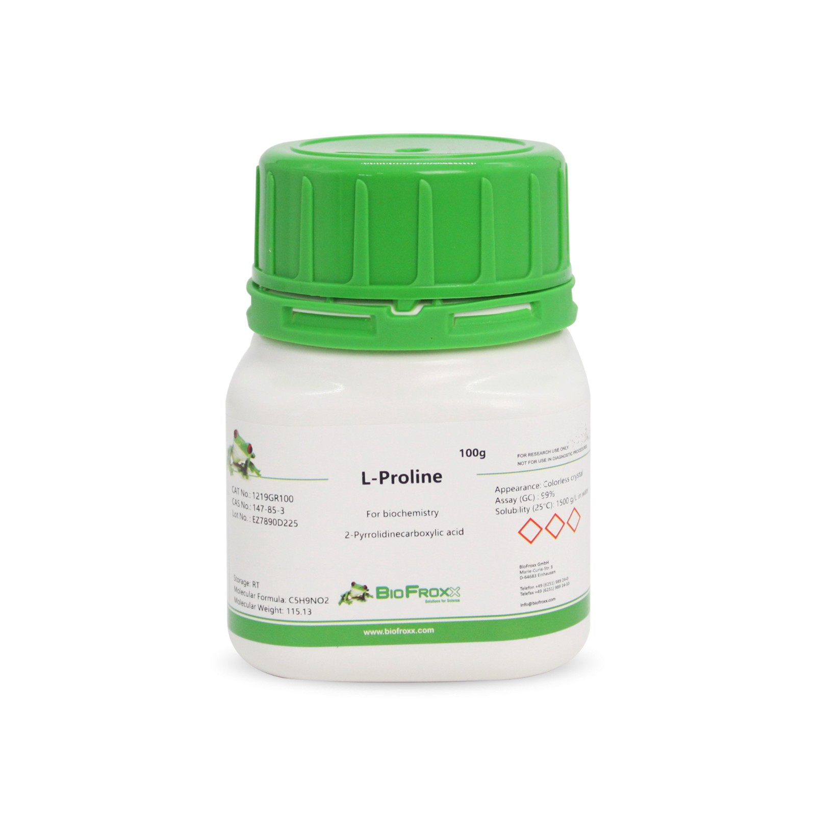 BioFroxx 1219GR100 L-脯氨酸L-Proline 100g