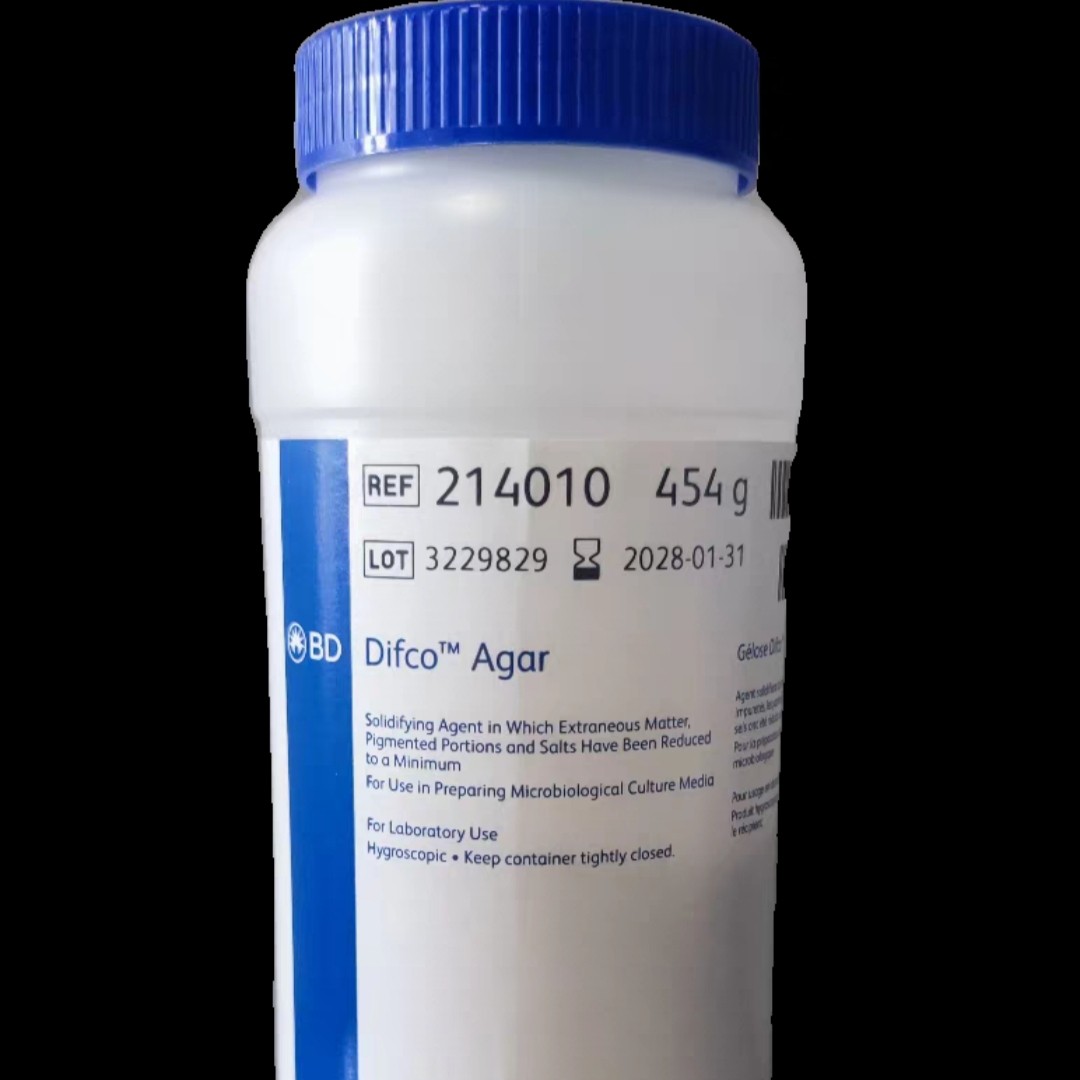一级商特价BD Bacto 琼脂粉 脱脂奶粉 214010 培养基 454g