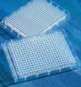 康宁Corning 384孔板透明圆底PP聚丙烯材质 灭菌3656 非灭菌 3657