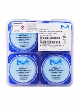 MerckMillipore密理博 HAWP04700 0.45µm滤膜，混合纤维素酯滤膜