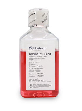 biosharp BL305A DMEM/F12(1:1)液体培养基 500ml