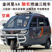 豪华带空调金河星全封闭燃油三轮摩托车汽油三轮摩托车家用代步车