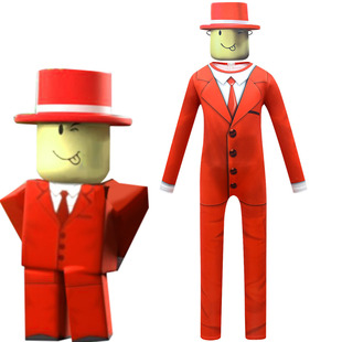 Roblox儿童cosplay服装中大童男童万圣节表演舞会cos演出服