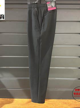 安踏女裤2024冬新款直筒加绒