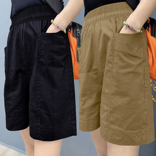 阔腿工装短裤女夏新款