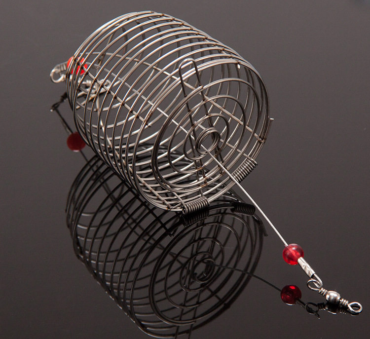 打窝笼诱饵笼  鱼饵笼不锈钢钓笼配件 钓笼 爆炸钩饵料笼子矶钓