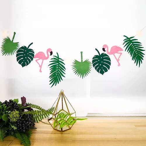 火烈鸟装饰彩旗 龟背叶子棕榈叶ins风环境布置墙壁挂饰房间装扮|msdalam kategori bekalan perayaan/hadiah, 装扮用品, 装扮布置套餐 - dari Buy2taobao.com untuk memberikan perkhidmatan ejen Taobao profesional membeli