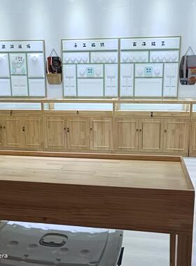 定制新款珠宝黄金背柜钻石银饰珍珠项链耳坠环上墙壁挂展示道具