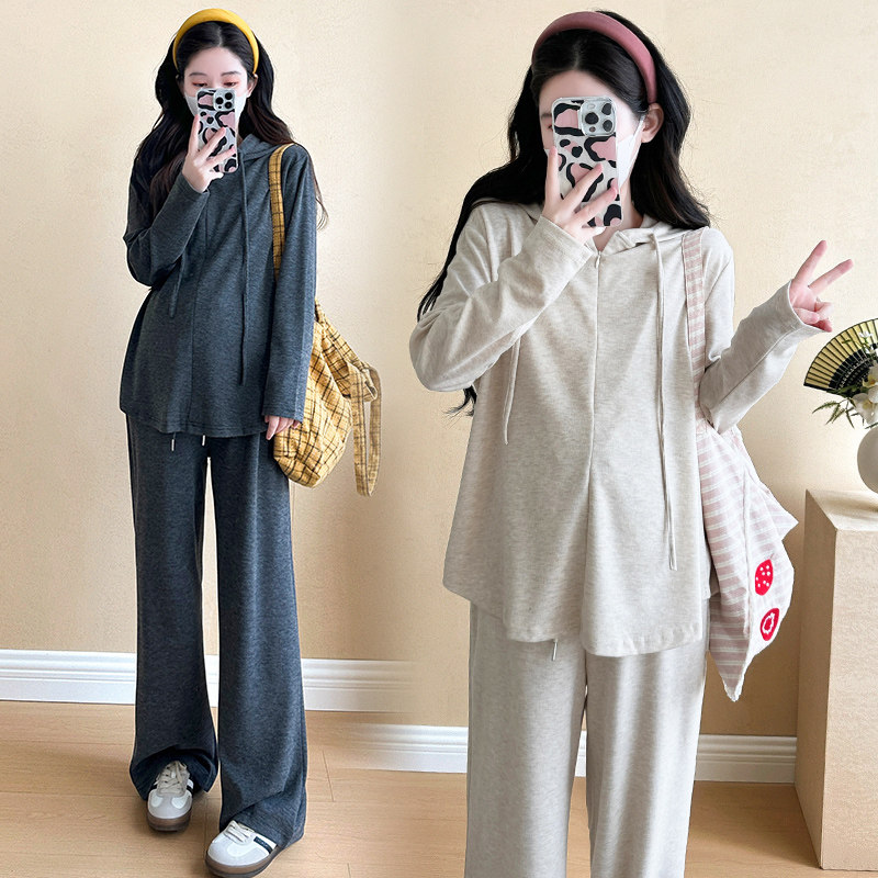 大码孕妇装套装2025春秋新款慵懒风休闲长袖上衣裤子两件套200斤,孕妇装/孕产妇用品/营养,套装,淘宝优惠券,粉丝福利购,淘宝优惠卷