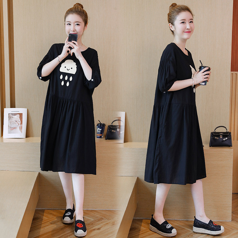 Add fertilizer XL maternity dress summer Easy leisure time Dress mm Pregnancy Show thin skirt 200 Jinin the Maternity/Maternal supplies/Nutrition , Maternity , Dress  category - from Buy2taobao.com to provide professional Taobao agent buy service