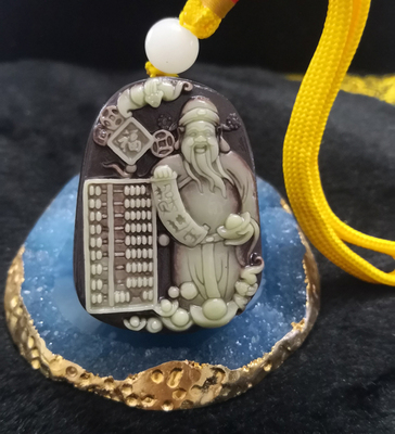 新疆戈壁玉金丝玉泥玉手把件