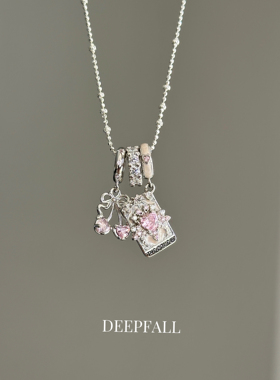 DEEPFALL【桃屿恋人】s925纯银星芒项链女小众设计轻奢高级感甜酷