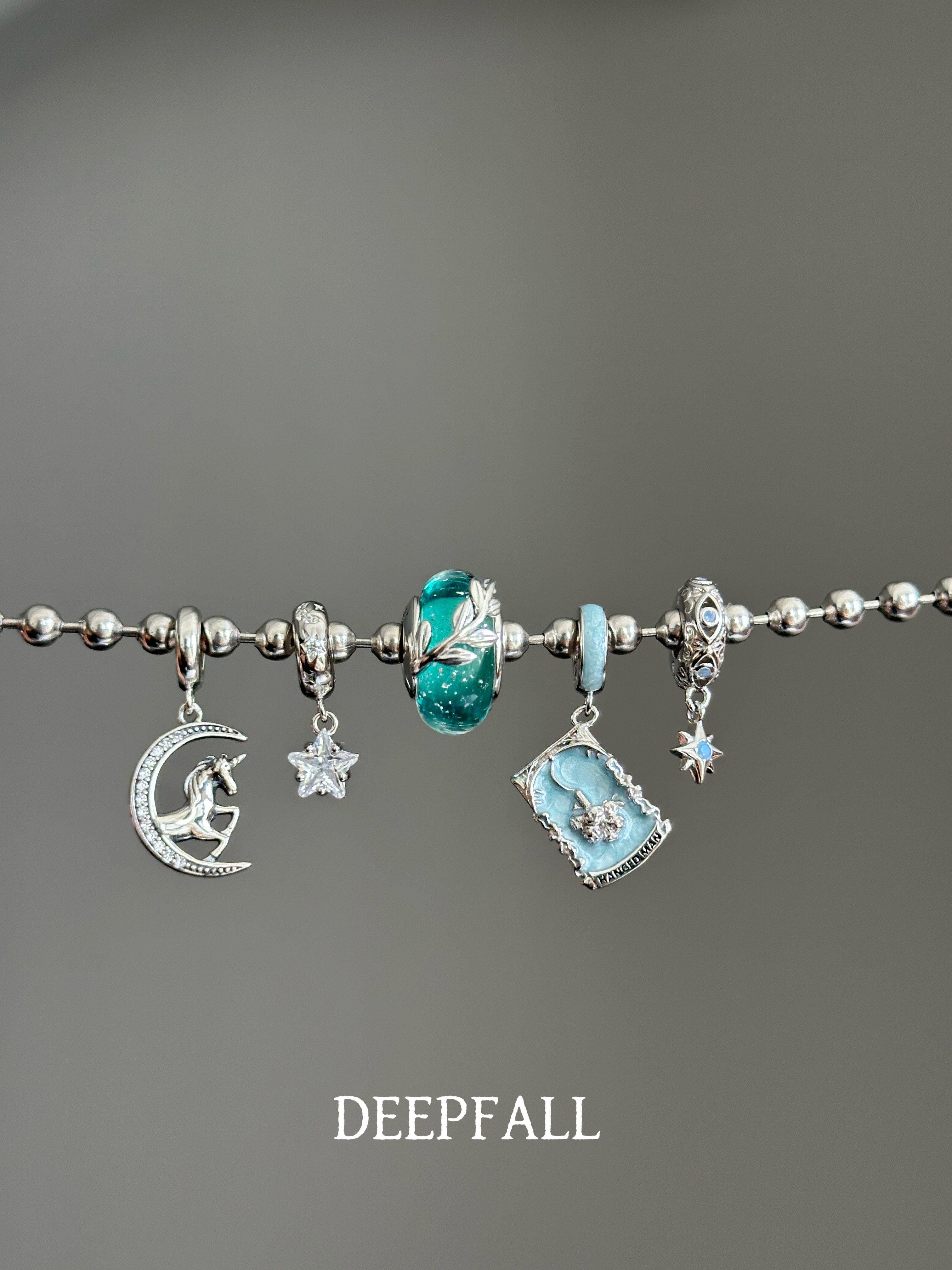 DEEPFALL 【倒吊人官搭】s925纯银手链小众设计diy吊坠搭配手链