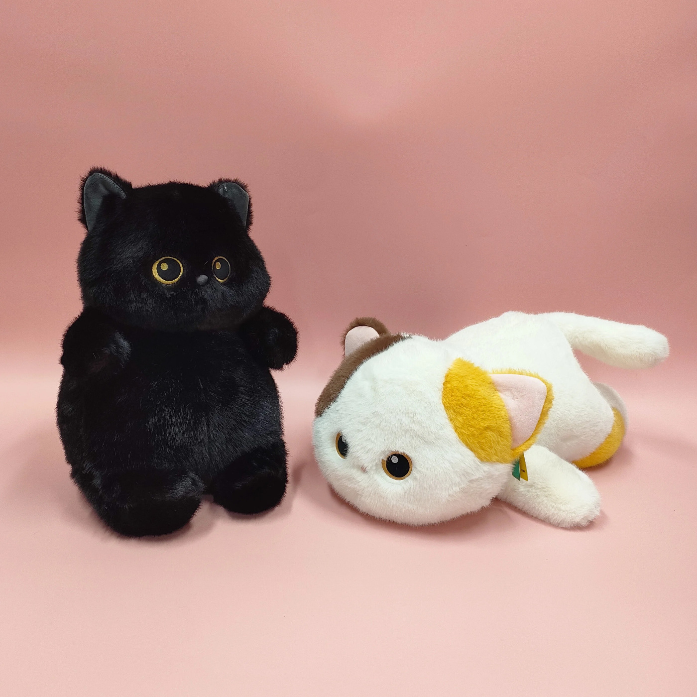 波波娃可爱猫咪毛绒玩具三花猫