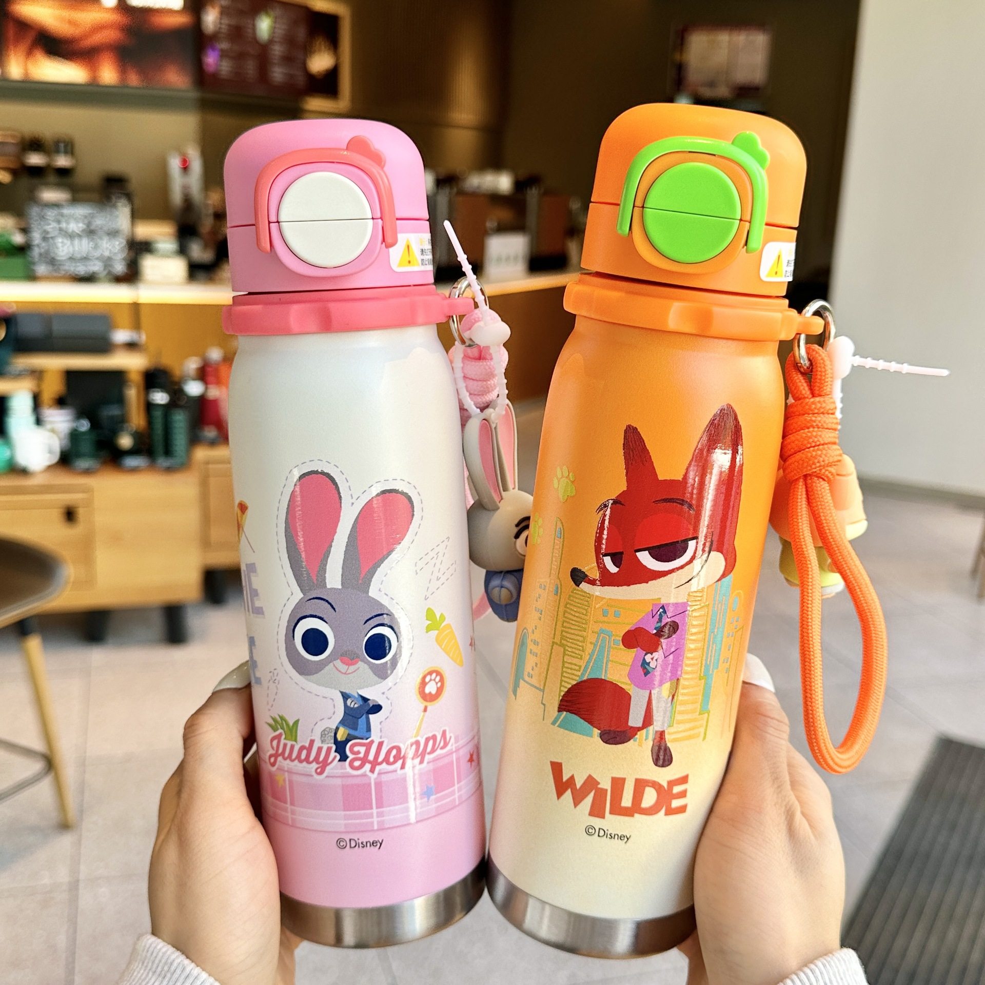 疯狂动物城朱迪尼克保温杯可爱儿童吸管杯女生高颜值水杯生日礼物,餐饮具,保冷/保温杯,淘宝优惠券,粉丝福利购,淘宝优惠卷