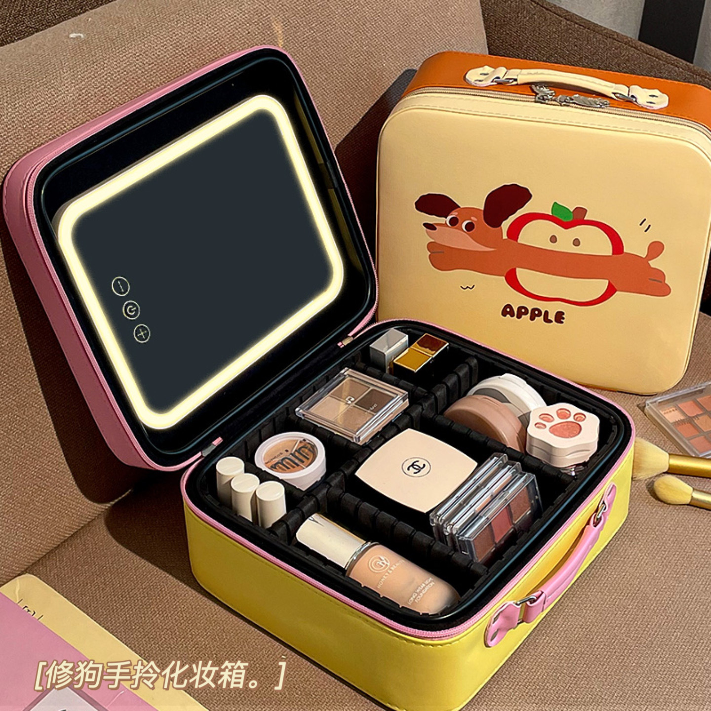 默默爱led镜子化妆箱2025新款大