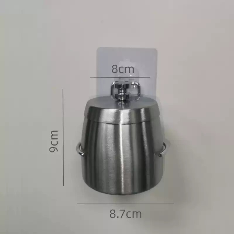 酒吧厕所化妆室挂墙免打孔防飞灰缸壁挂式菸灰缸LOGO商场超市