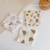 Маленькая белка+медведь+цветочный медведь 4 слоя марли