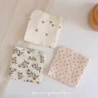 Оливковый лист+маленькая вишня+ретро -цветочный 4 слой марли